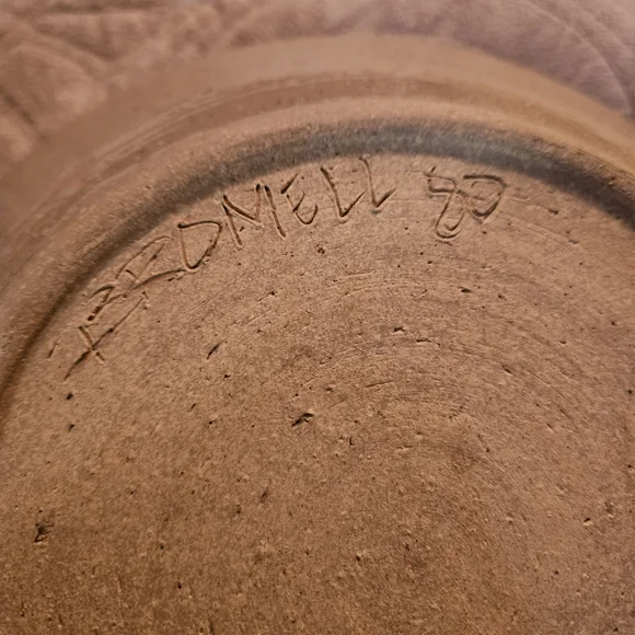 Bromwell Artistic Ceramic Bowl with Blue Swirl Design - Picture 7 of 9